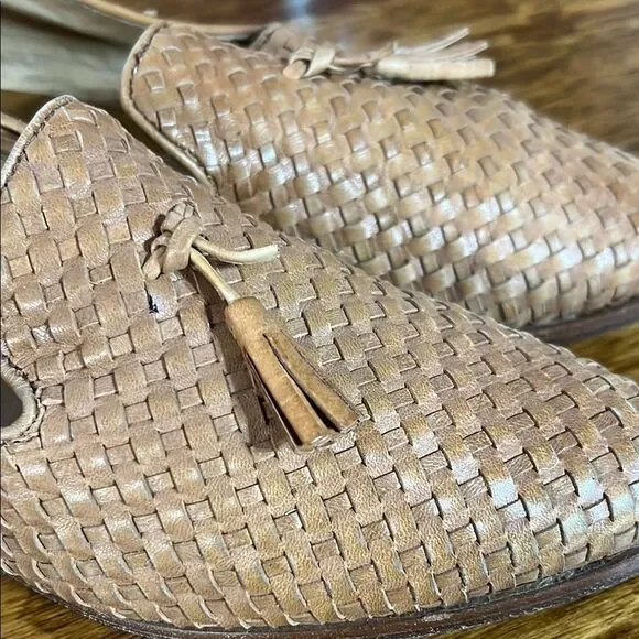 Nisolo Tan Woven Leather Loafers - Picture 3 of 10